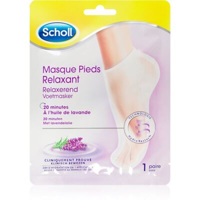 Scholl Pedimask™ Lavender masque régénérant pieds forme de chaussettes 1 paire - Publicité Scholl Pedimask™ Lavender masque régénérant pieds forme de chaussettes 1 paire - Publicité