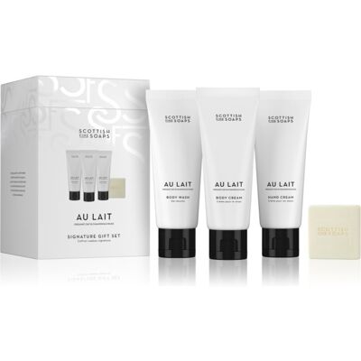Coffret Cadeau Signature Au Lait de Scottish Fine Soaps - Corps, Mains & Savon - Publicité Coffret Cadeau Signature Au Lait de Scottish Fine Soaps - Corps, Mains & Savon - Publicité