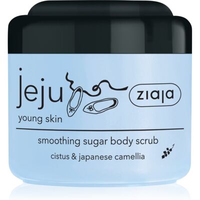 Ziaja Jeju Young Skin gommage corps au sucre 200 ml - Publicité Ziaja Jeju Young Skin gommage corps au sucre 200 ml - Publicité