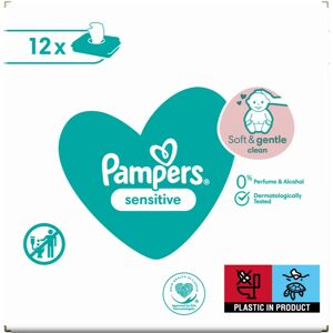 Pampers Sensitive lingettes nettoyantes pour enfant pour peaux sensibles 12x52