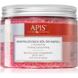 Apis Natural Cosmetics Cranberry Vitality sel de bain relaxant aux mineraux de la mer Morte 650 g