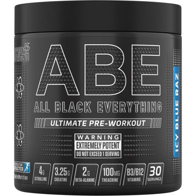 Applied Nutrition ABE Supplément Pré-Workout Ultime - Framboise Bleue - Publicité Applied Nutrition ABE Supplément Pré-Workout Ultime - Framboise Bleue - Publicité