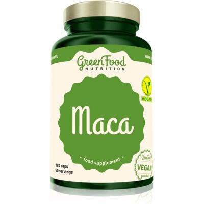 GreenFood Maca 120 capsules - Supplément - Publicité GreenFood Maca 120 capsules - Supplément - Publicité