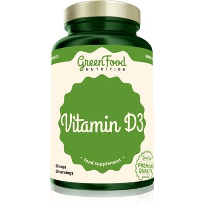 GreenFood Nutrition Vitamin D3 capsules pour la bonne santé du système immunitaire, des os et des dents et le bon fonctionnement des muscles 86 g - Publicité GreenFood Nutrition Vitamin D3 capsules pour la bonne santé du système immunitaire, des os et des dents et le bon fonctionnement des muscles 86 g - Publicité