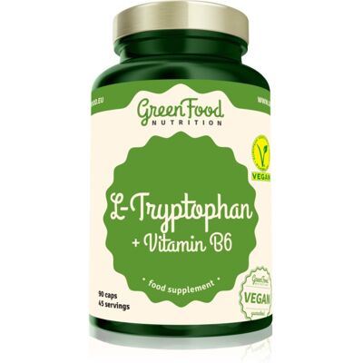 GreenFood Nutrition L-Tryptophan + Vitamine B6 - Complément Alimentaire - Publicité GreenFood Nutrition L-Tryptophan + Vitamine B6 - Complément Alimentaire - Publicité