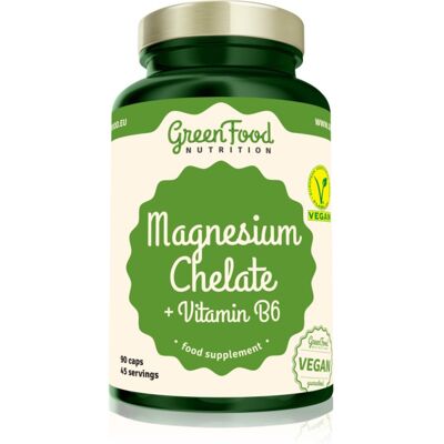 GreenFood Nutrition Magnésium Chelaté + Vitamine B6 - Complément Alimentaire - Publicité GreenFood Nutrition Magnésium Chelaté + Vitamine B6 - Complément Alimentaire - Publicité
