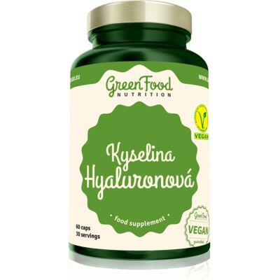 GreenFood Nutrition Acide Hyaluronique 60 Capsules - Complément Alimentaire - Publicité GreenFood Nutrition Acide Hyaluronique 60 Capsules - Complément Alimentaire - Publicité