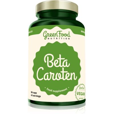 GreenFood Beta Caroten 90 Capsules - Complément Alimentaire - Publicité GreenFood Beta Caroten 90 Capsules - Complément Alimentaire - Publicité
