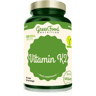 GreenFood Nutrition Vitamin K2 Vital Delta - Supplément de vitamine K2 - Publicité GreenFood Nutrition Vitamin K2 Vital Delta - Supplément de vitamine K2 - Publicité