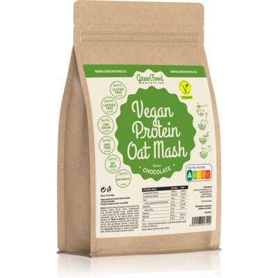 GreenFood Nutrition Vegan Protein Oat Mash gruau avec protéines saveur Chocolate 500 g - Publicité GreenFood Nutrition Vegan Protein Oat Mash gruau avec protéines saveur Chocolate 500 g - Publicité