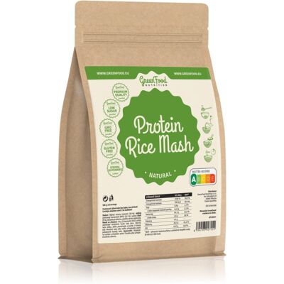 GreenFood Nutrition Protein Rice Mash - Sans gluten, Riche en protéines, Faible en sucre - Publicité GreenFood Nutrition Protein Rice Mash - Sans gluten, Riche en protéines, Faible en sucre - Publicité