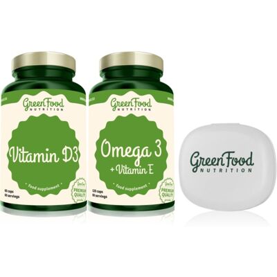 GreenFood Nutrition Omega 3 + Vitamine E + D3 - Complément alimentaire - Publicité GreenFood Nutrition Omega 3 + Vitamine E + D3 - Complément alimentaire - Publicité