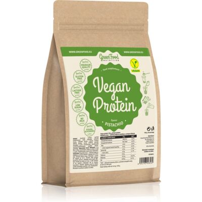 GreenFood Nutrition Vegan Protein protéines véganes saveur Pistachio 750 g - Publicité GreenFood Nutrition Vegan Protein protéines véganes saveur Pistachio 750 g - Publicité