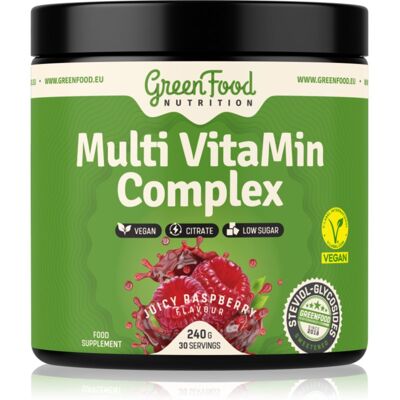 GreenFood Nutrition - Multi VitaMin Complex - Framboise Juteuse - Publicité GreenFood Nutrition - Multi VitaMin Complex - Framboise Juteuse - Publicité