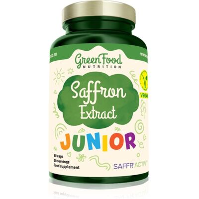 GreenFood Nutrition Junior Saffron Extract vitamines pour enfant 55 g - Publicité GreenFood Nutrition Junior Saffron Extract vitamines pour enfant 55 g - Publicité