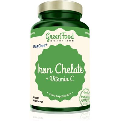 GreenFood Nutrition Iron Chelate + Vitamin C capsules pour atténuer la fatigue et l’épuisement 90 cps - Publicité GreenFood Nutrition Iron Chelate + Vitamin C capsules pour atténuer la fatigue et l’épuisement 90 cps - Publicité