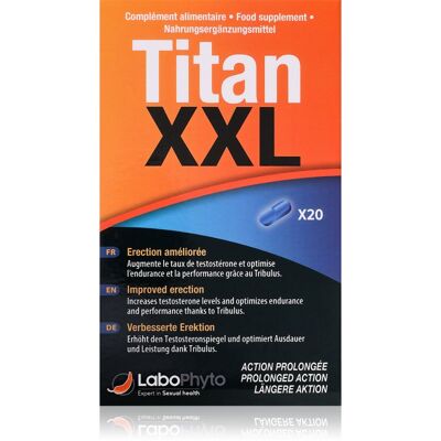 Labophyto Titan XXL Action Prolong - Complément alimentaire pour hommes - Publicité Labophyto Titan XXL Action Prolong - Complément alimentaire pour hommes - Publicité