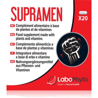 Labophyto Supramen - Érection Améliorée, 20 capsules - Publicité Labophyto Supramen - Érection Améliorée, 20 capsules - Publicité