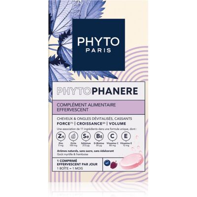 Phyto PhytoPhanere EFFERVESCENTE comprimés effervescents au complexe multivitaminé 2x15 pcs - Publicité Phyto PhytoPhanere EFFERVESCENTE comprimés effervescents au complexe multivitaminé 2x15 pcs - Publicité