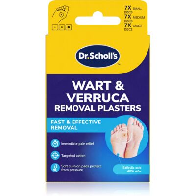Scholl Dr. Scholl's Wart & Verruca Plaster lot de pansements pour soulager la pression sur les verrues et les callosités 3x7 pcs - Publicité Scholl Dr. Scholl's Wart & Verruca Plaster lot de pansements pour soulager la pression sur les verrues et les callosités 3x7 pcs - Publicité