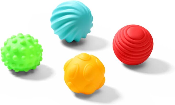 BabyOno Have Fun Sensory Balls balles sensorielles douces 6 m+ 4 pcs