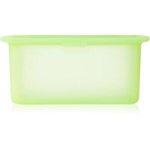 Lékué Reusable Silicone Box récipient pour la conservation des aliments coloration Translucent Green 1000 ml