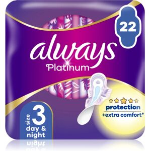 Always Platinum Night Size 3 serviettes hygiéniques pour la nuit 22 pcs