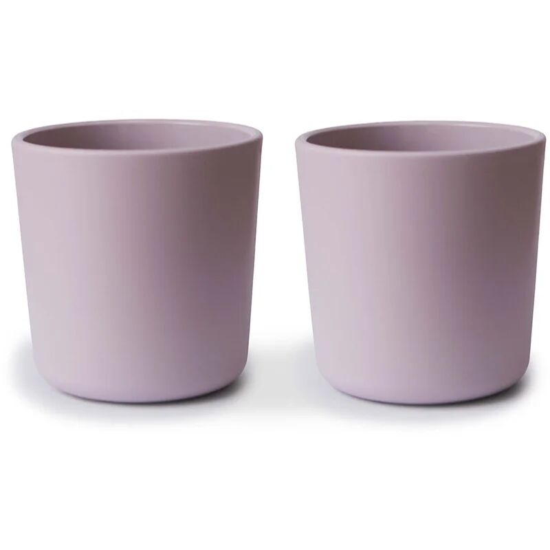 Mushie Dinnerware Cup tasse Soft Lilac 2 pcs