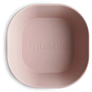 Mushie Square Dinnerware Bowl bol Blush 2 pcs