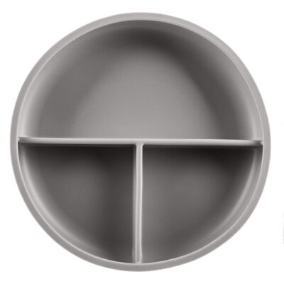 Assiette Divisée en Silicone Zopa Dove Grey - Vaisselle pour enfants - Publicité Assiette Divisée en Silicone Zopa Dove Grey - Vaisselle pour enfants - Publicité