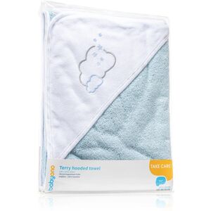 BabyOno Towel Terrycloth serviette avec capuche Blue 100x100 cm