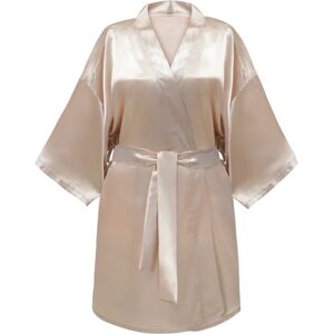 GLOV Bathrobes Kimono-style peignoir pour femme satin Sparkling Wine 1 pcs