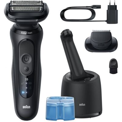 Braun Series 5 52-N7200cc rasoir électrique avec station de nettoyage et de charge SmartCare Black 1 pcs - Publicité Braun Series 5 52-N7200cc rasoir électrique avec station de nettoyage et de charge SmartCare Black 1 pcs - Publicité