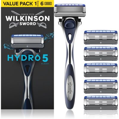 Wilkinson Sword Hydro5 rasoir + lames de rechange 5 pcs - Publicité Wilkinson Sword Hydro5 rasoir + lames de rechange 5 pcs - Publicité