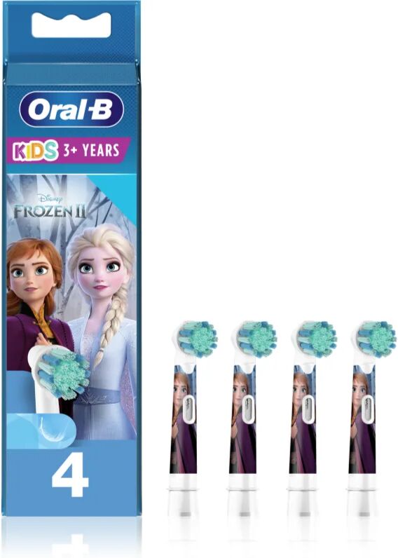 Oral B Kids 3+ Frozen têtes de remplacement pour brosse à dents extra soft pour enfant 4 pcs