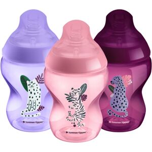 Tommee Tippee Closer To Nature Anti-colic Jungle Pinks biberon Slow Flow 0 m+ 3x260 ml