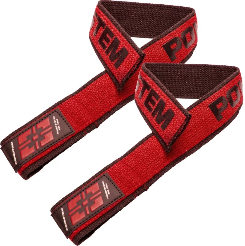 Power System Duplex Straps sangles de renforcement pour le soulevé de terre coloration Red