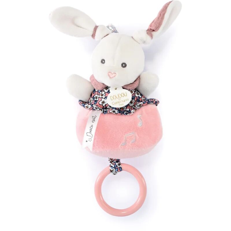 Doudou Gift Set Soft Toy with Music Box jouet en peluche avec mélodie Pink Rabbit 1 pcs