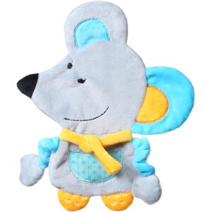 BabyOno Have Fun Cuddly Toy for Babies peluche douce avec anneau de dentition Mouse Kirstin 1 pcs