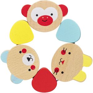 Petit Collage Wood Teether Animal jouet de dentition en bois 1 pcs