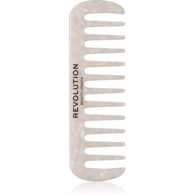 Peigne à dents larges Curl Naturel de Revolution Haircare - Blanc - Type de cheveux - Publicité Peigne à dents larges Curl Naturel de Revolution Haircare - Blanc - Type de cheveux - Publicité