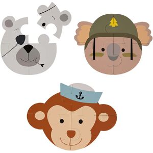 Bo Jungle B-Animal puzzle Monkey/Bear/Koala 3 pcs