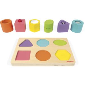 Janod Wood Shapes and Sound jeu de formes 12 m+ 6 pcs