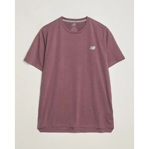 New Balance Running Athletics Run T-Shirt Licorice Heather