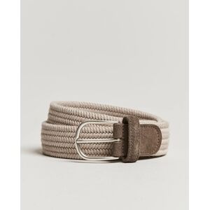 Anderson's Braided Wool Belt Beige