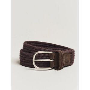 Anderson's Braided Wool Belt Brown