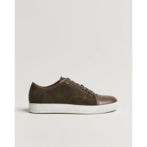 Lanvin Nappa Cap Toe Sneaker Khaki