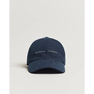 Brunello Cucinelli Cotton Baseball Cap Navy