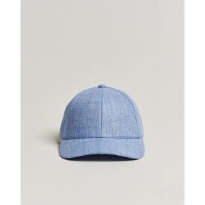 Varsity Headwear Linen Baseball Cap Azure Blue