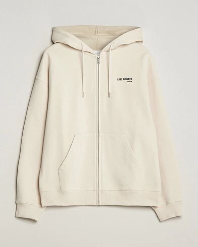 Axel Arigato Field Full Zip Hoodie Pale Beige